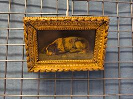 Huile sur panneau animalier 