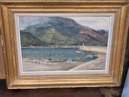 Menton, huile sur carton 