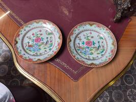 Paire d assiette asiatique 