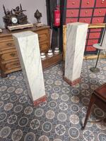 Paire de colonne patiné marbre 